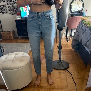 Garage Light Blue Ankle Jeans